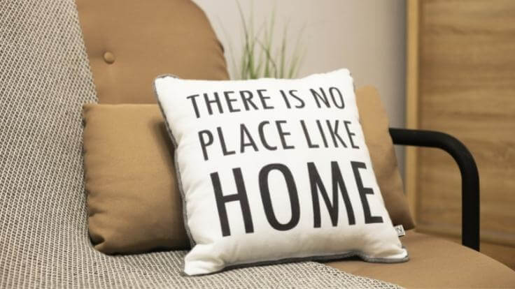 Novelty Pillow: There is No Place Like Home