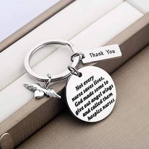 Gifts for hospice workers - hospice nurse keychain