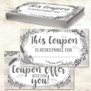 tuck-in gifts - personalized coupons