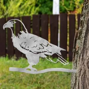 outdoor patriotic home décor - metal eagle adornment