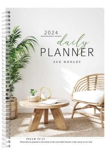 2024 Homemaker's Friend Daily Planner, by Sue Hooley