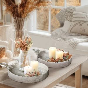 Décor Steals - whitewashed pumpkin trays